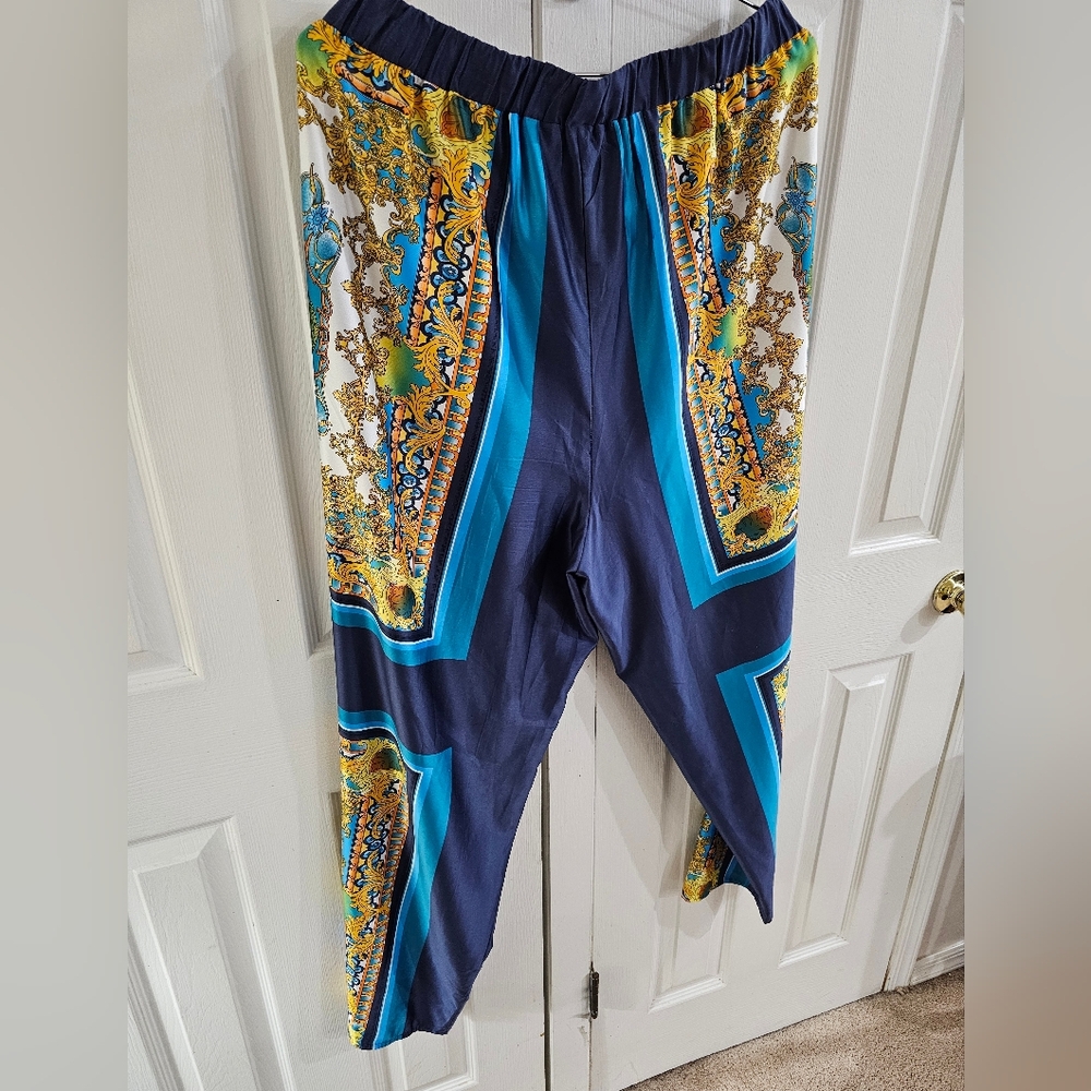 Multicolor Patterned Pants - Picture 4 of 5